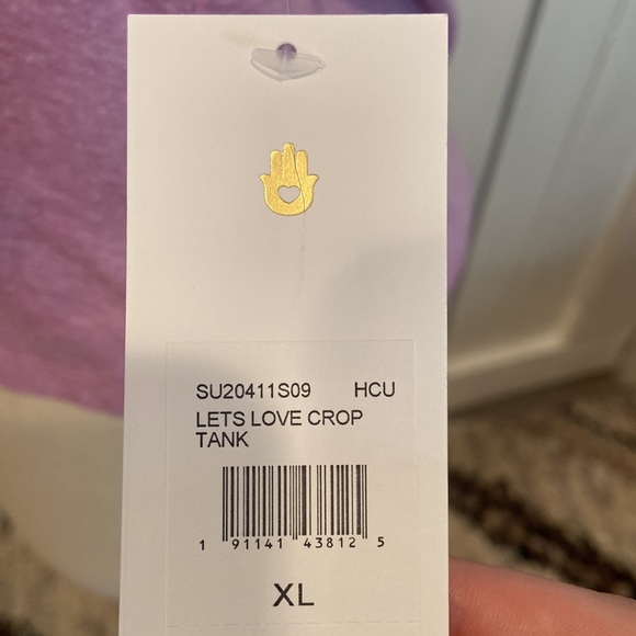 NWT Spiritual Gangster Love Each Other Purple Muscle Tank - Picture 5 of 6